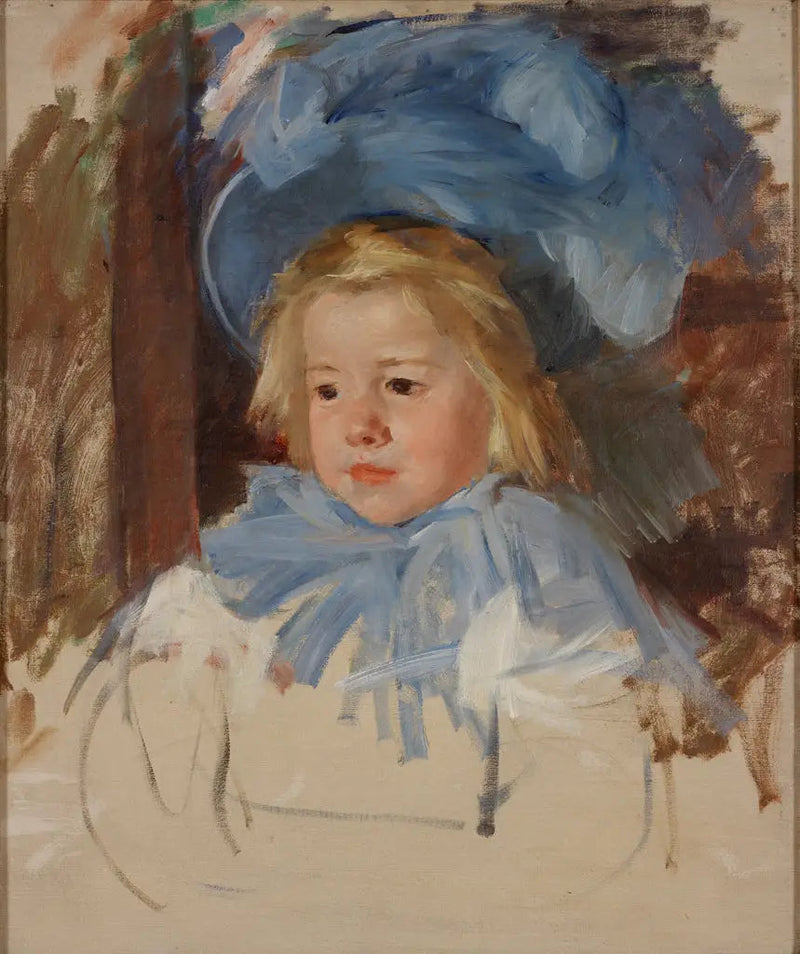 Simone mit der blauen Mütze - Mary Cassatt
