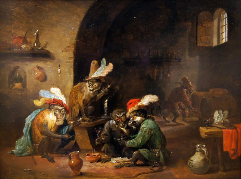 Rauchende Affen - David Teniers der Jüngere