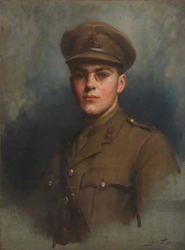 Sir Felix John Morgan Brunner, 3. Baron Brunner (1897-1982) als Artillerieoffizier - Luke Fildes