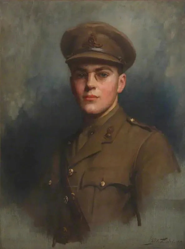 Sir Felix John Morgan Brunner, 3. Baron Brunner (1897-1982) als Artillerieoffizier - Luke Fildes