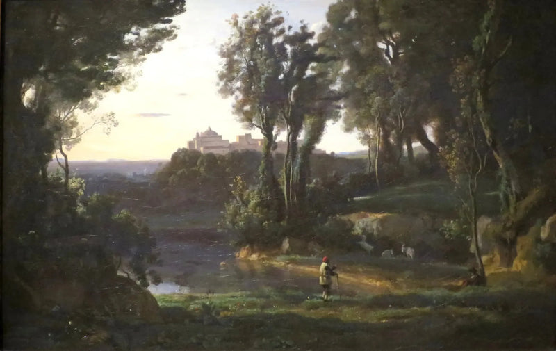 Italienischer Ort mit der Kirche von Ariccia - Jean-Baptiste Camille Corot