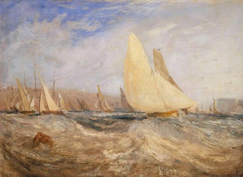 Skizze für 'East Cowes Castle, die Regatta gegen den Wind' Nr. 2 - J. M. W. Turner