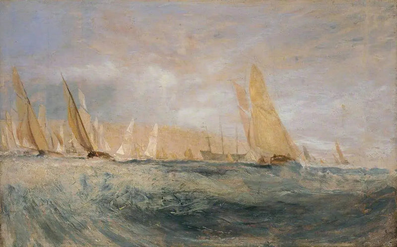 Skizze für 'East Cowes Castle, die Regatta gegen den Wind' Nr. 3 - J. M. W. Turner