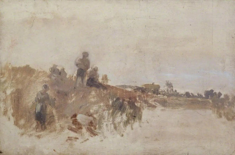 Skizze für 'Ernteabendessen, Kingston Bank' - J. M. W. Turner