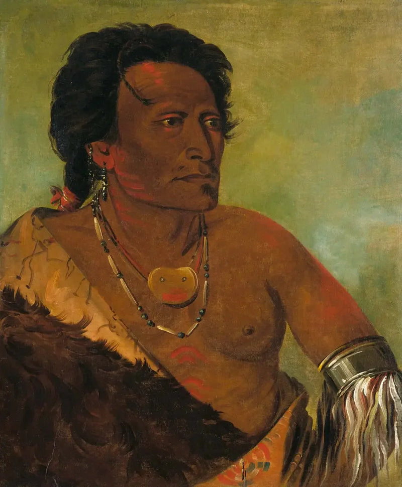 Sky-se-ró-ka, zweiter Häuptling des Stammes - George Catlin