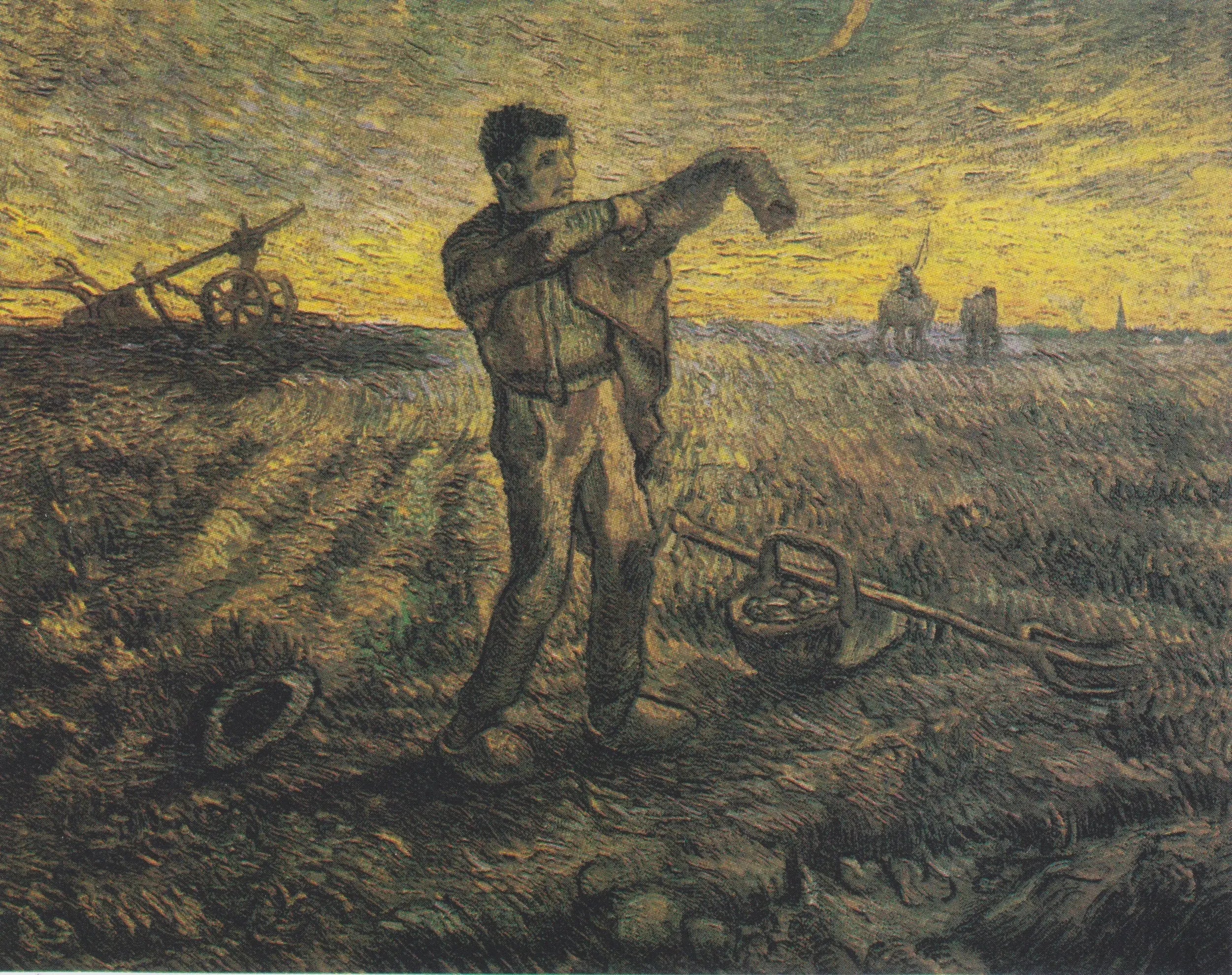 Soir : La fin de la journée (après Millet) - Vincent van Gogh image 1 copie de tableau peinte à la main