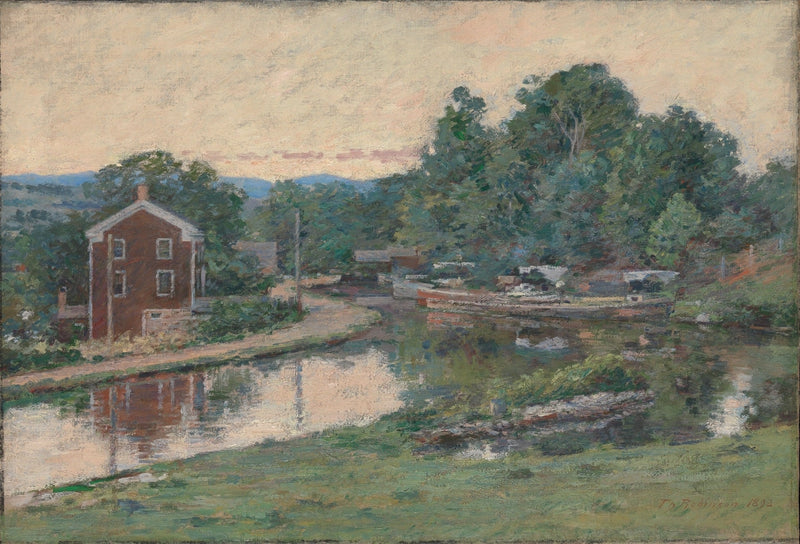 Abend an der Schleuse, Napanoch, New York - Theodore Robinson