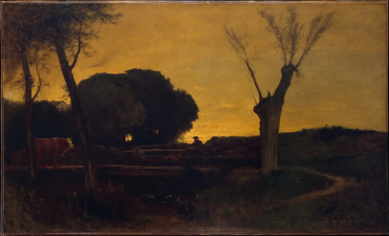 Abend in Medfield, Massachusetts - George Inness