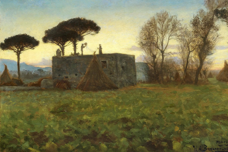 Abend in Pompeji. - H. A. Brendekilde