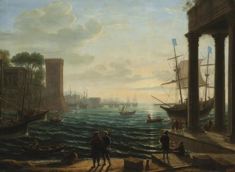 Abend am Hafen - Claude Lorrain