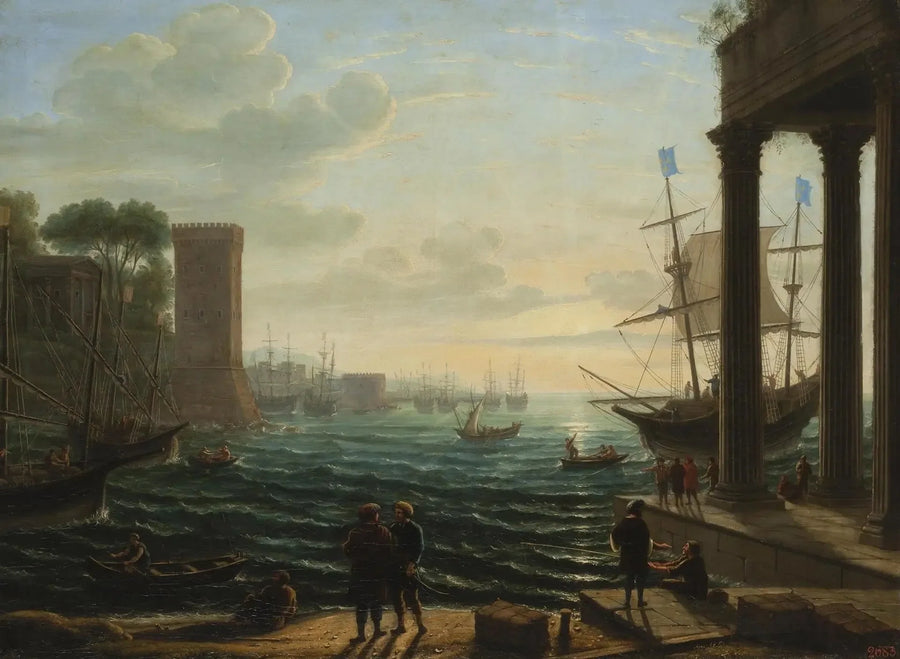 Abend am Hafen - Claude Lorrain