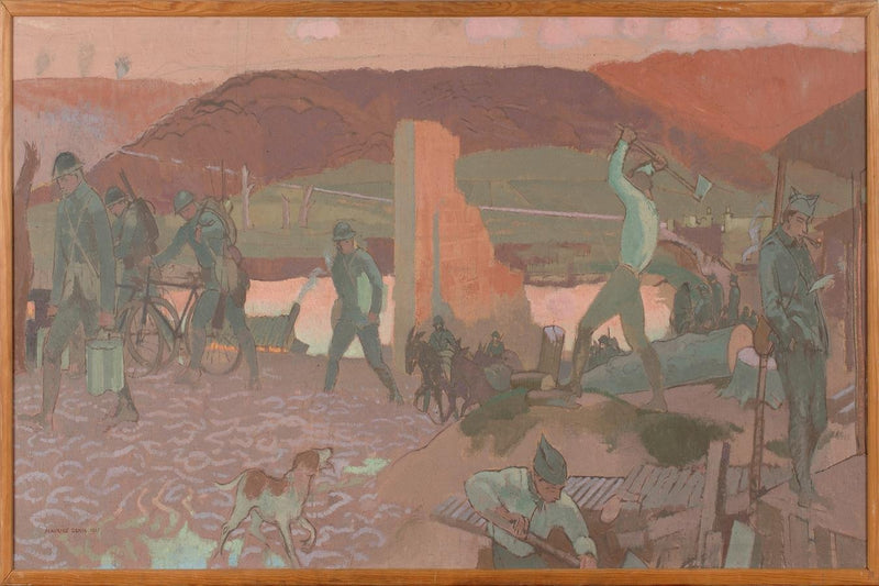 Ruhiger Abend an der Frontlinie, in Barisis - Maurice Denis
