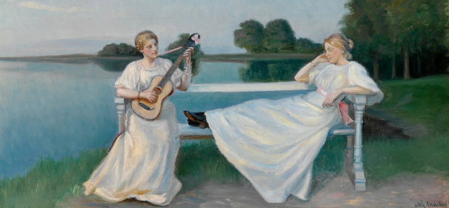 Sommerabend in Skagen. -Michael Peter Ancher
