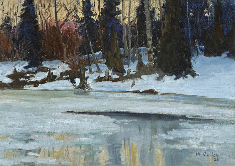 Winterabend in den Laurentinischen Bergen – Maurice Galbraith Cullen