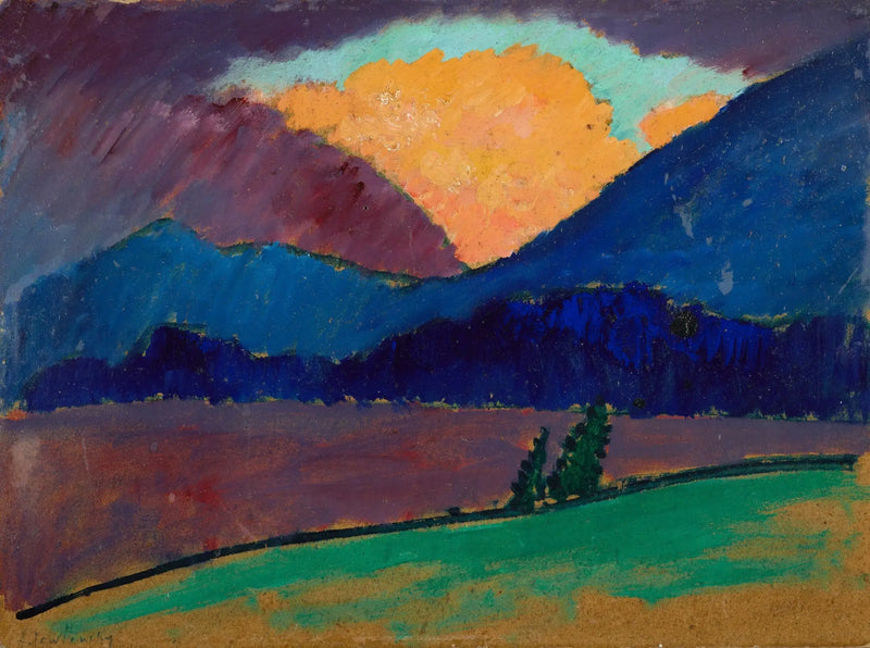 Sommerabend in Murnau - Alexej von Jawlensky