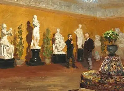 Soirée - Peder Severin Krøyer image 1 copie de tableau peinte à la main