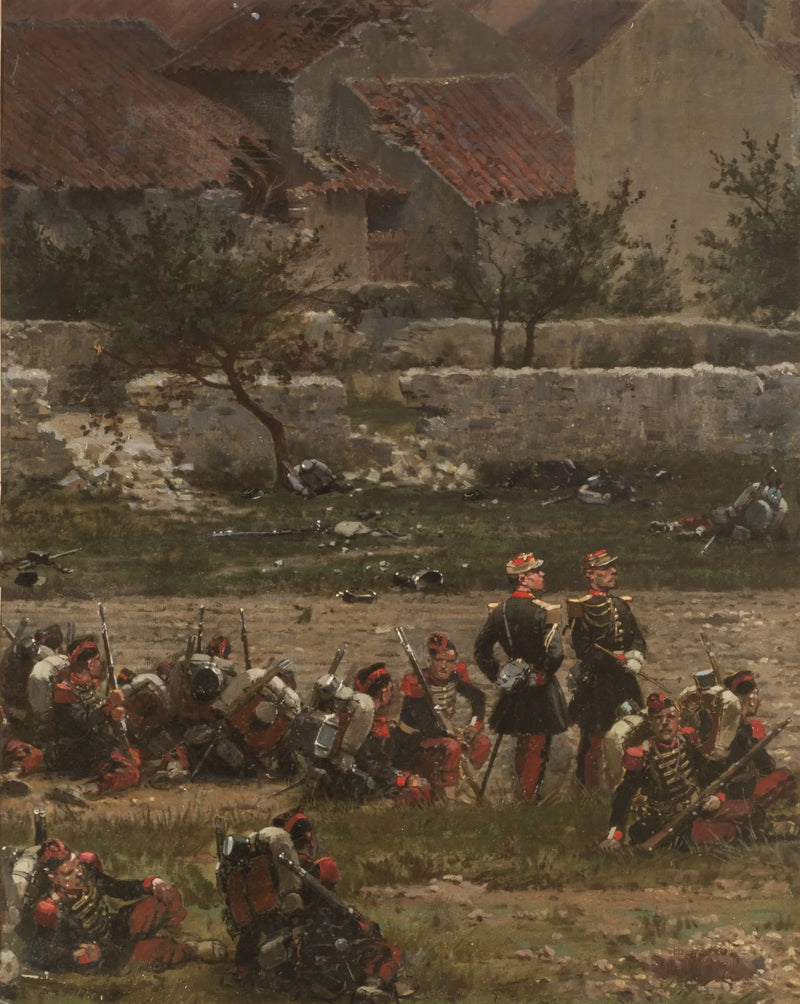 Soldaten in Ruhe (Panorama der Schlacht von Rezonville) (Fragment) - Édouard Detaille