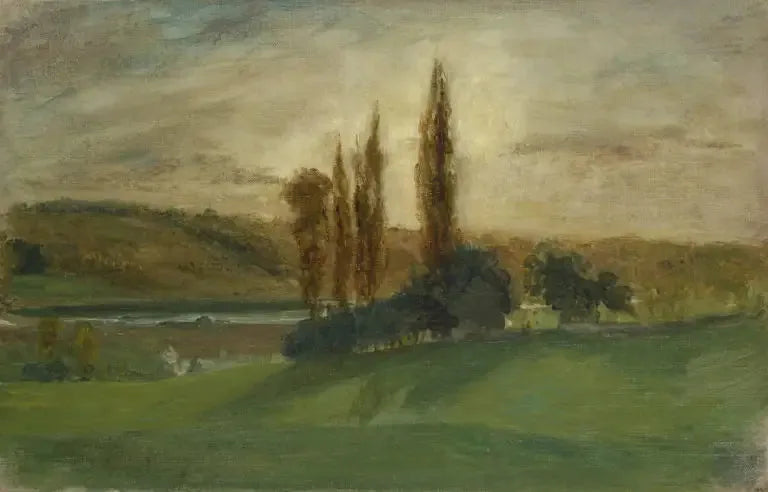 Sonnenuntergang in Champrosay - Eugène Delacroix