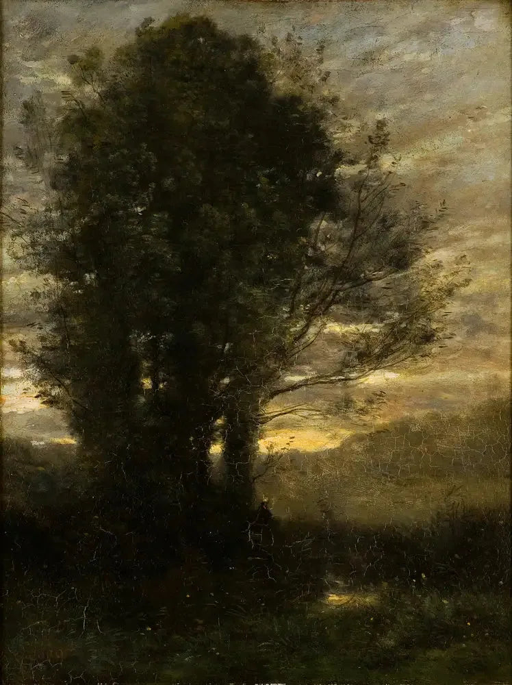 Sonnenuntergang nach dem Regen - Jean-Baptiste Camille Corot