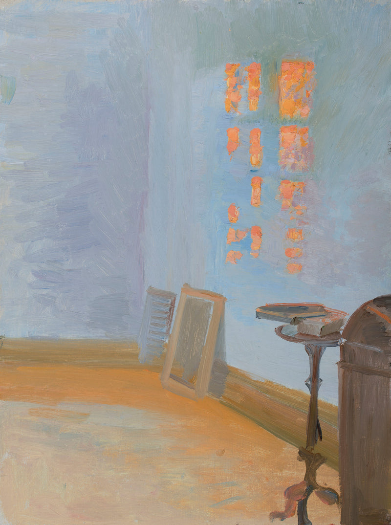 Sonnenuntergang im Atelier des Künstlers in Markvej. - Anna Ancher