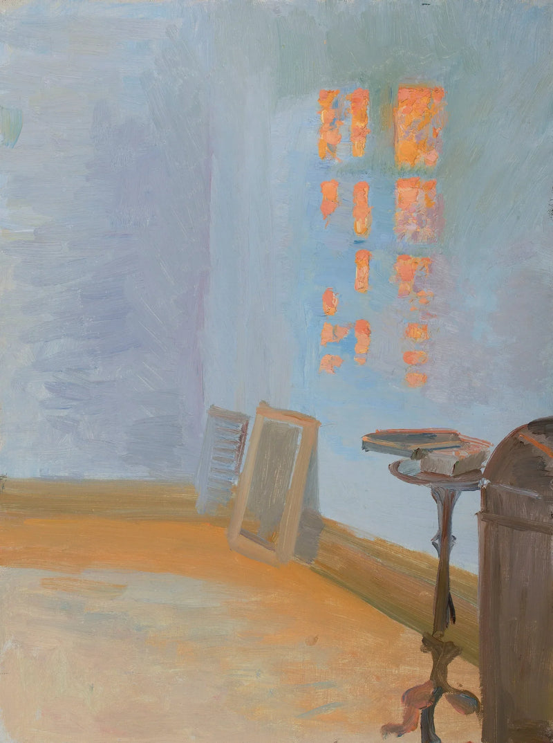 Sonnenuntergang im Atelier des Künstlers in Markvej. - Anna Ancher