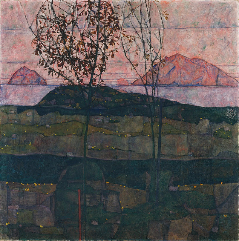 Sonnenuntergang - Egon Schiele