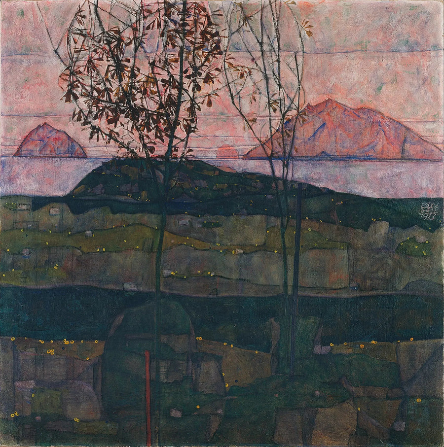 Sonnenuntergang - Egon Schiele