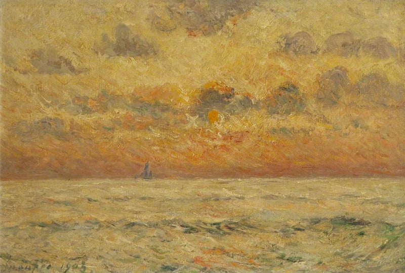 Sonnenuntergang am Meer, Quiberon - Maxime Maufra