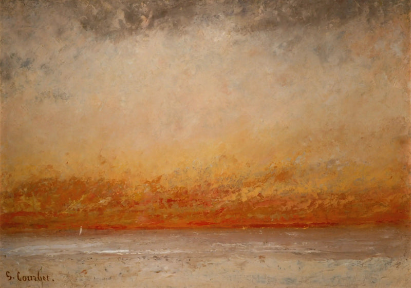 Sonnenuntergang, Marine - Gustave Courbet