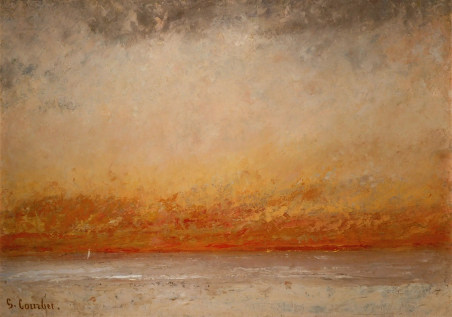 Sonnenuntergang, Marine - Gustave Courbet