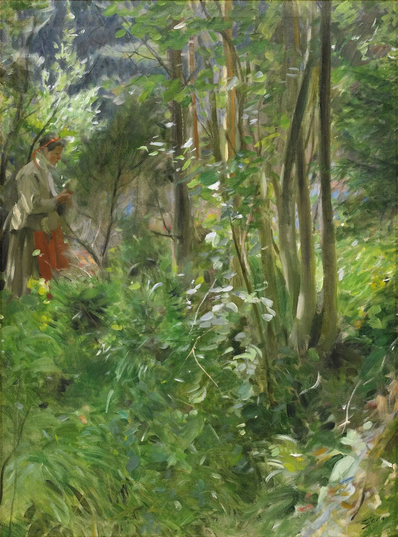 Sonne im Wald - Anders Zorn
