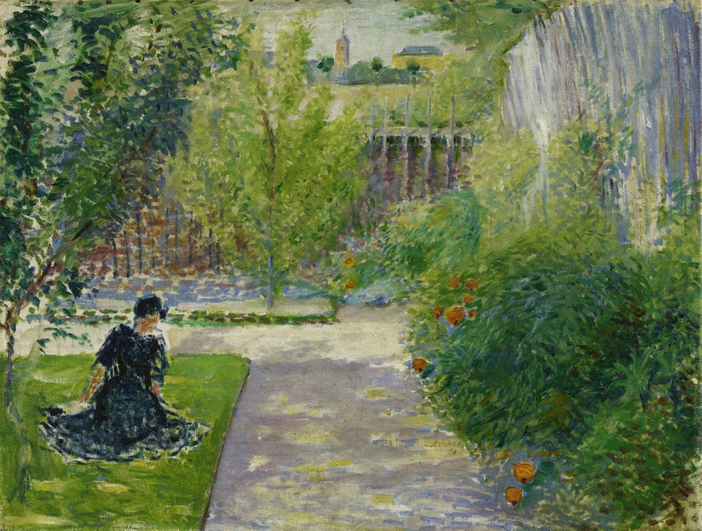 Sonniger Garten - August Macke image 1 copie peinte à la main à l’huile