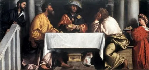 Suppe bei Emmaüs - Alessandro Bonvicino