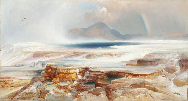Heiße Quellen im Yellowstone - Thomas Moran