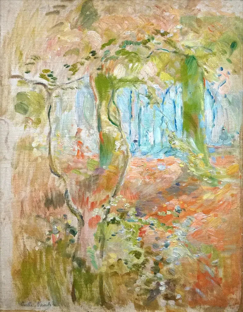 Sous bois en automne - Berthe Morisot image 1 copie de tableau peinte à la main