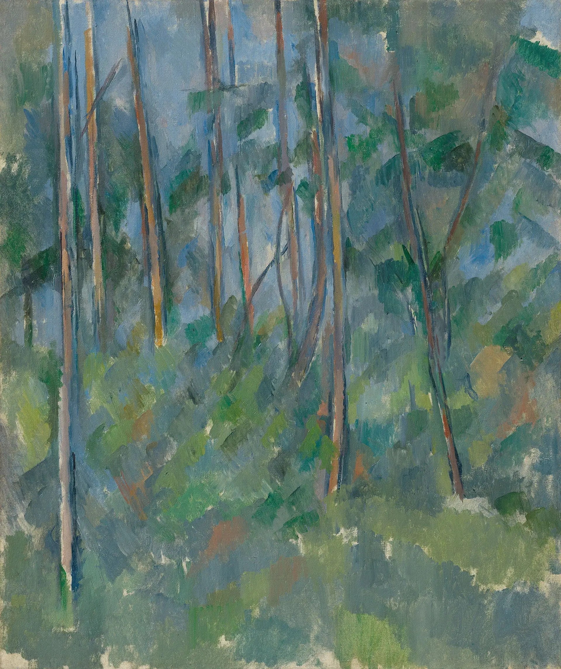 Sous-bois - Paul Cézanne image 1 copie de tableau peinte à la main