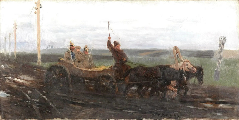 Unter guter Obhut. Auf einer Verkaufsstraße - Ilya Repin