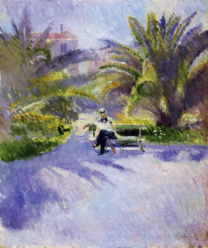 Unter den Palmen in Nizza - Edvard Munch