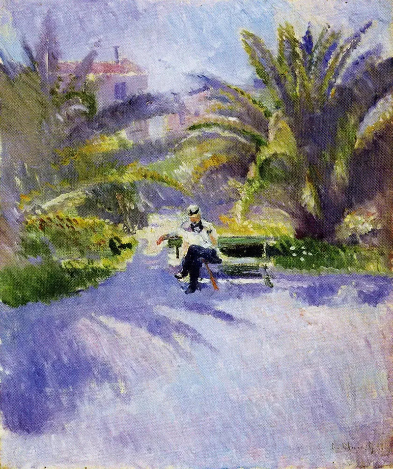 Unter den Palmen in Nizza - Edvard Munch