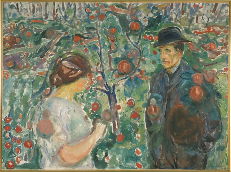 Unter den roten Äpfeln - Edvard Munch