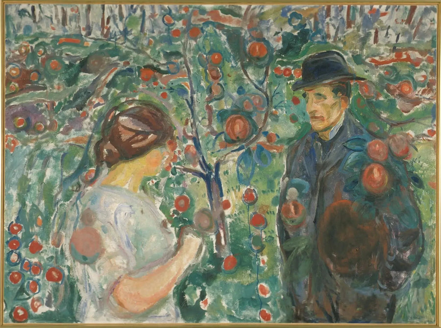 Unter den roten Äpfeln - Edvard Munch
