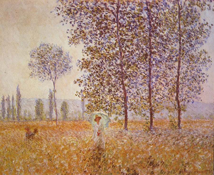 Unter den Pappeln - Claude Monet