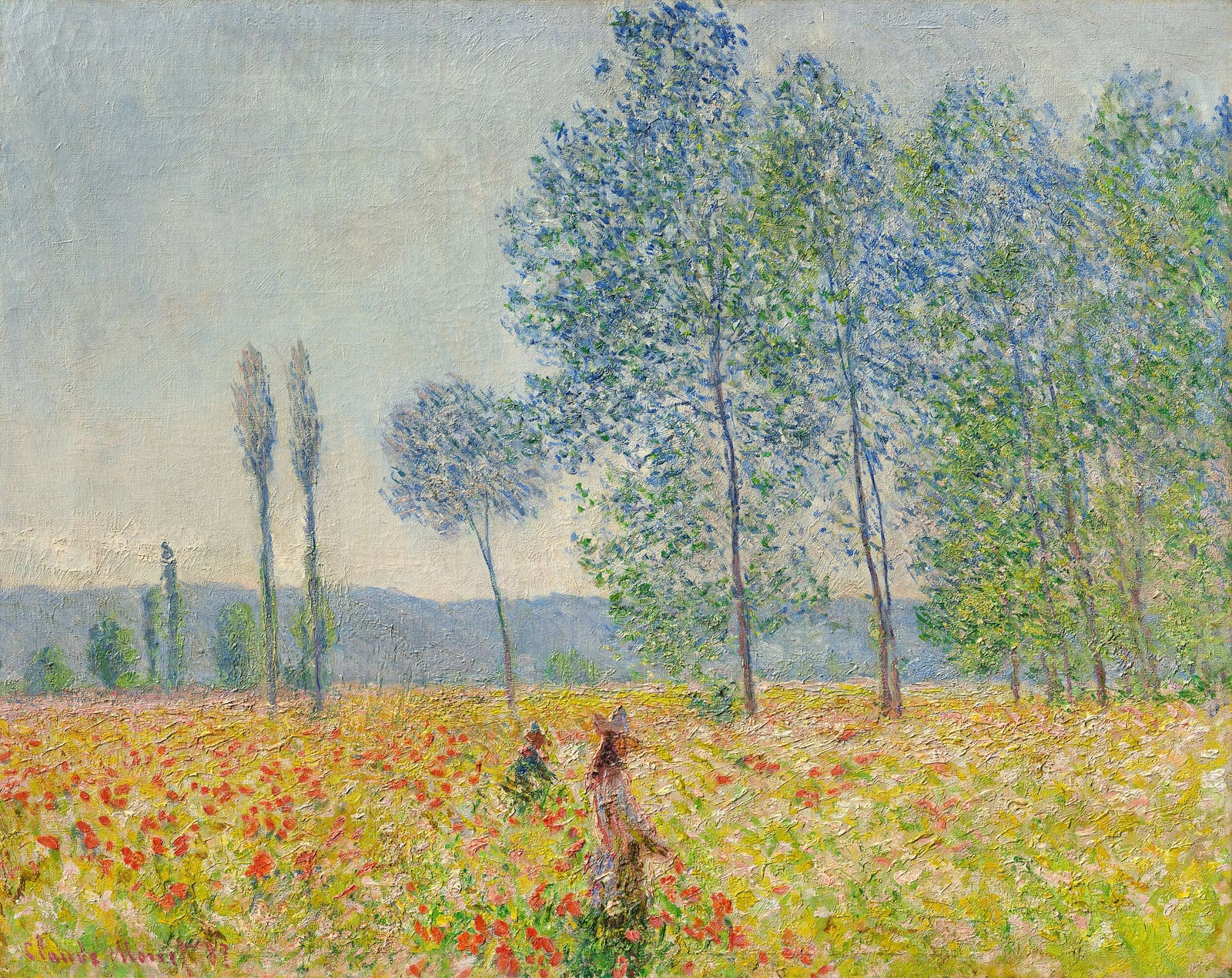 Unter den Pappeln W1136 - Claude Monet