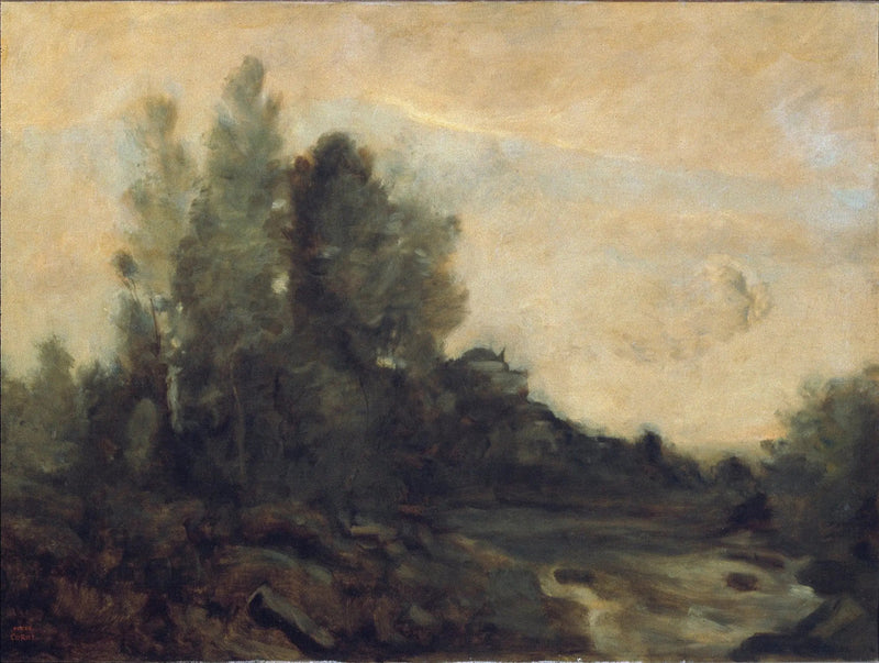 Ariccia-Erinnerung - Jean-Baptiste Camille Corot
