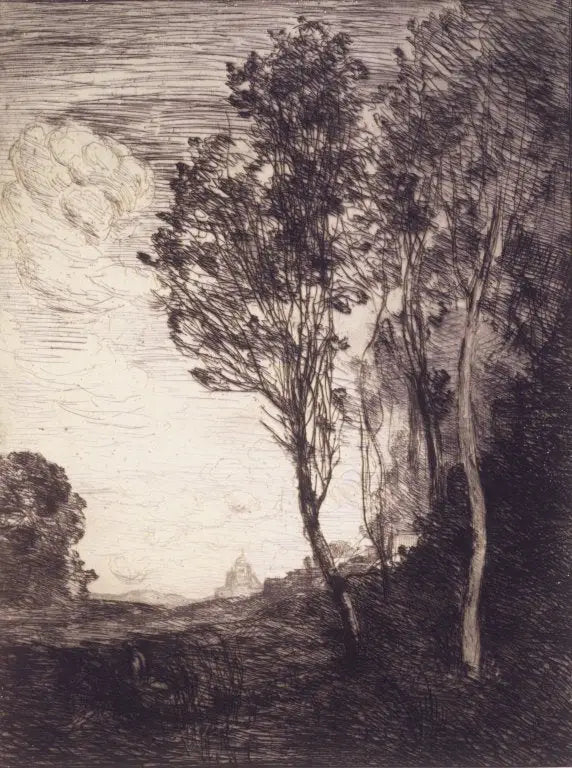 „Italienische Erinnerung“ - Jean-Baptiste Camille Corot
