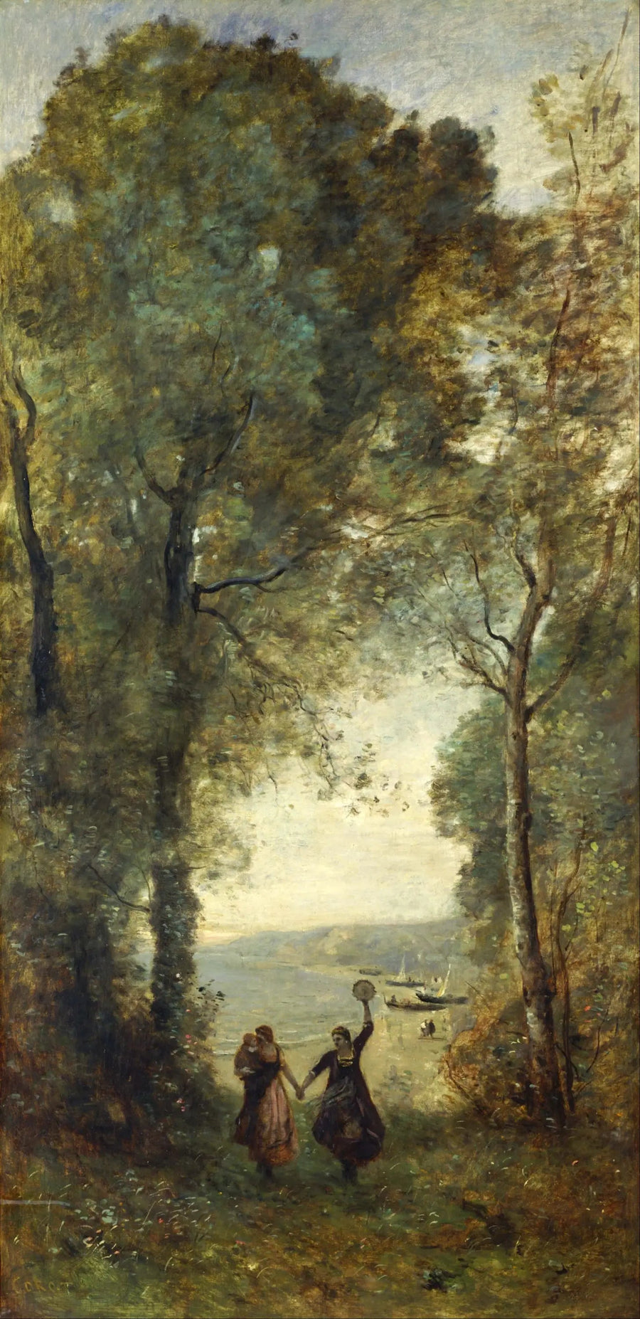 Souvenir von dem Strand von Neapel - Jean-Baptiste Camille Corot