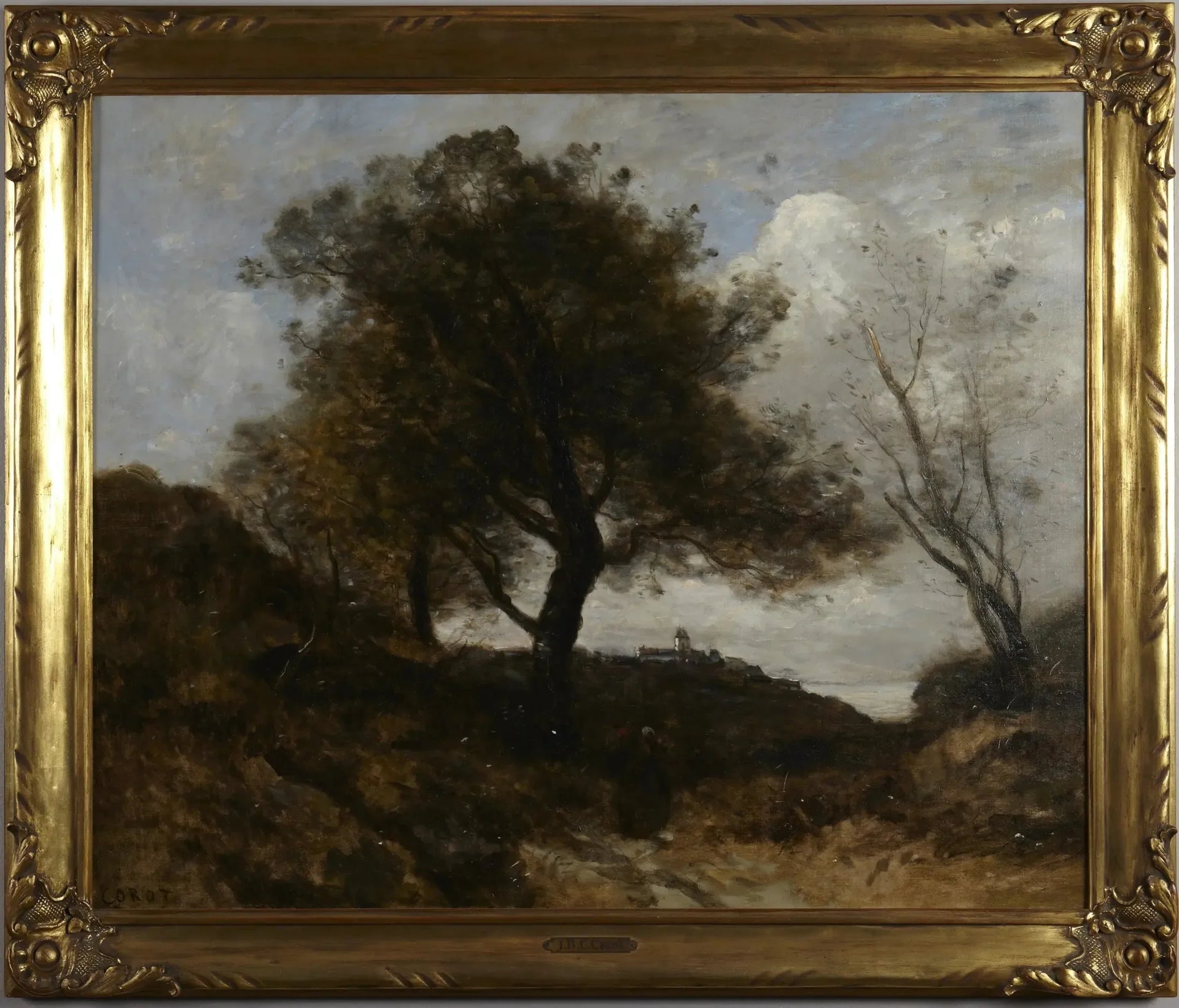 Souvenir de Normandie - Jean-Baptiste Camille Corot image 1 reproduction d’œuvre d’art à l’huile