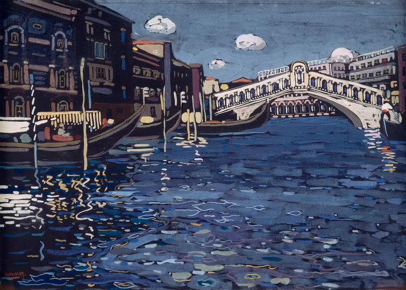 Erinnerung an Venedig 4 (Rialtobrücke) - Vassily Kandinsky