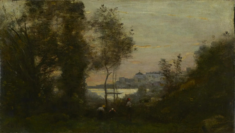 Souvenir de Ville-d'Avray, Sonnenuntergang - Jean-Baptiste Camille Corot