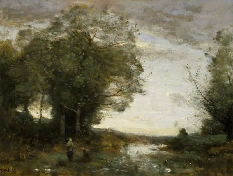 Souvenir der Umgebung von La Ferté-sous-Jouarre, morgens - Jean-Baptiste Camille Corot
